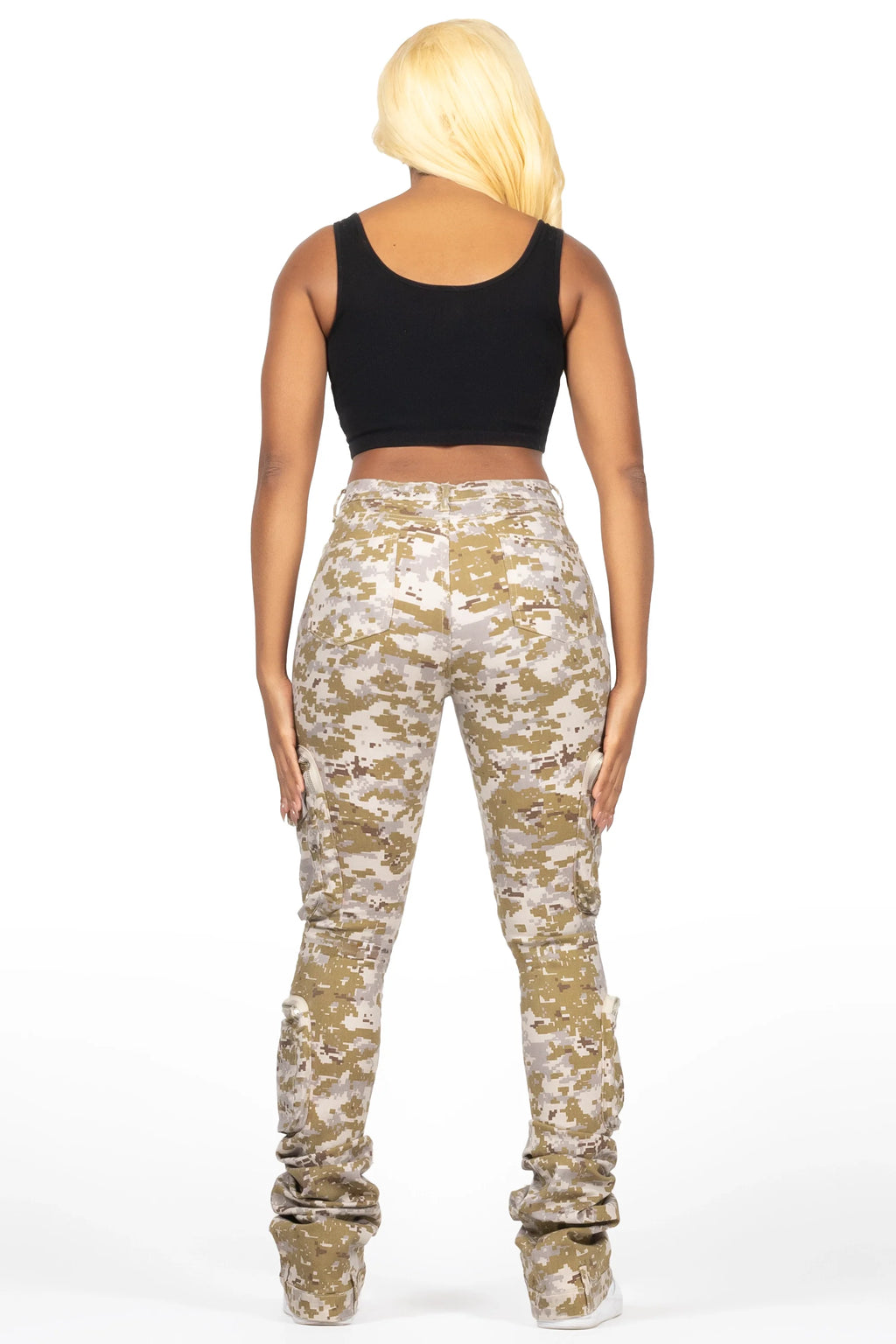 Alisson Digital Camo Cargo Super Stacked Jean