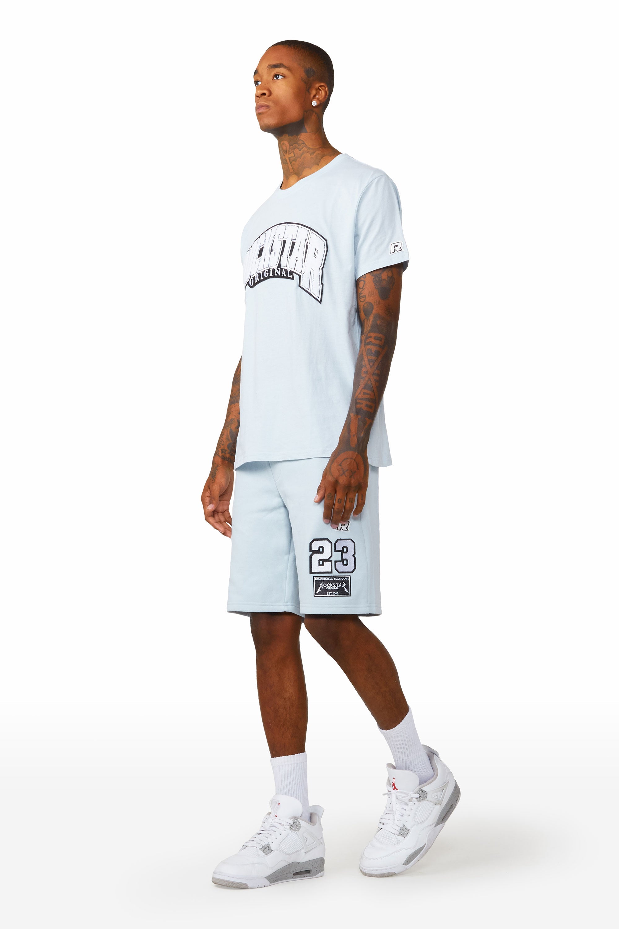 Cameron Baby Blue T-Shirt/Short Set