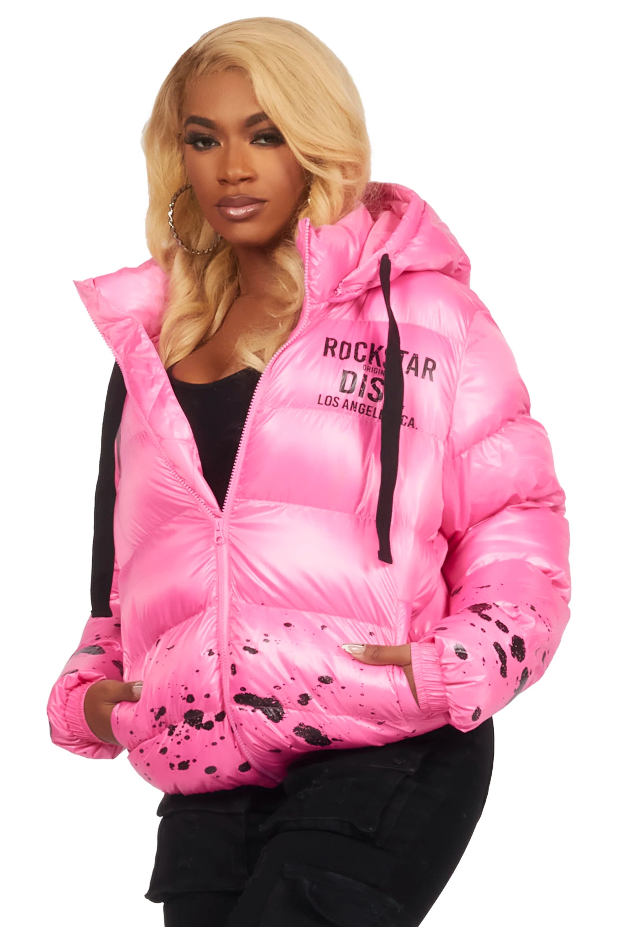 Art Dist. 2.0 Pink Puffer Jacket