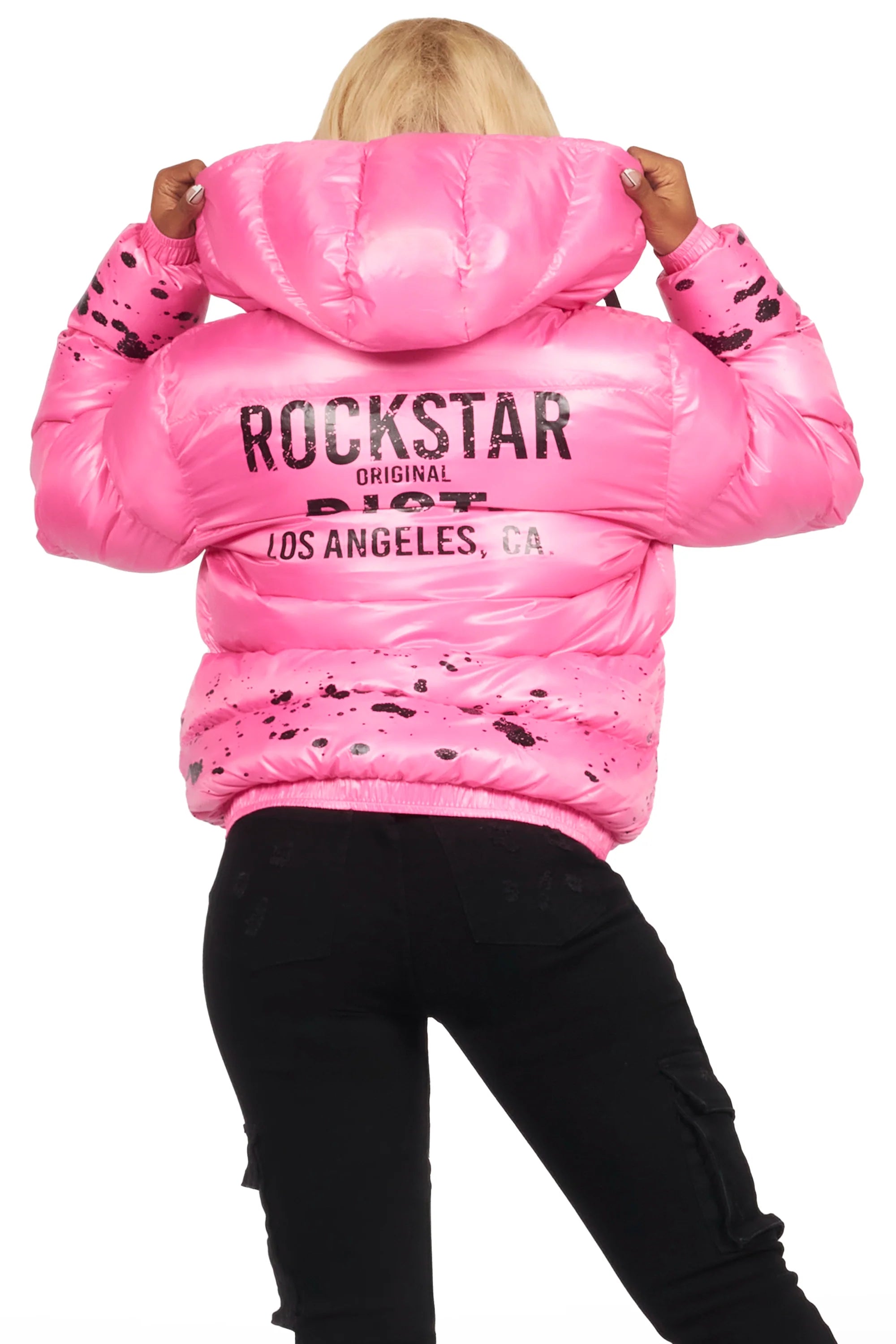 Art Dist. 2.0 Pink Puffer Jacket