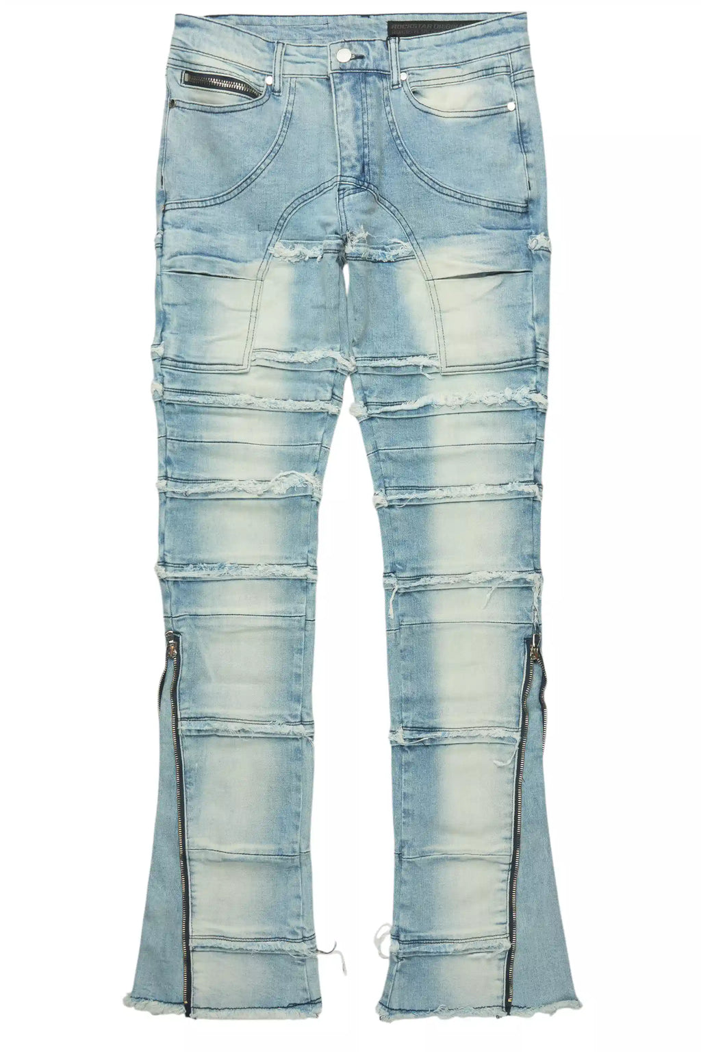 Horado Light Blue Wash Stacked Flare Jean