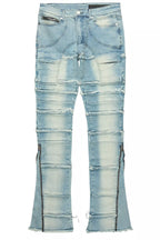 Horado Light Blue Wash Stacked Flare Jean