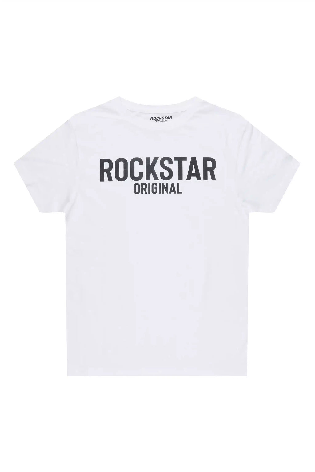 Boys Sana White/Black Graphic T-Shirt