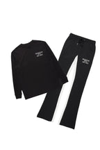 Briggs Black Long Sleeve T-Shirt/Baggy Pant Set