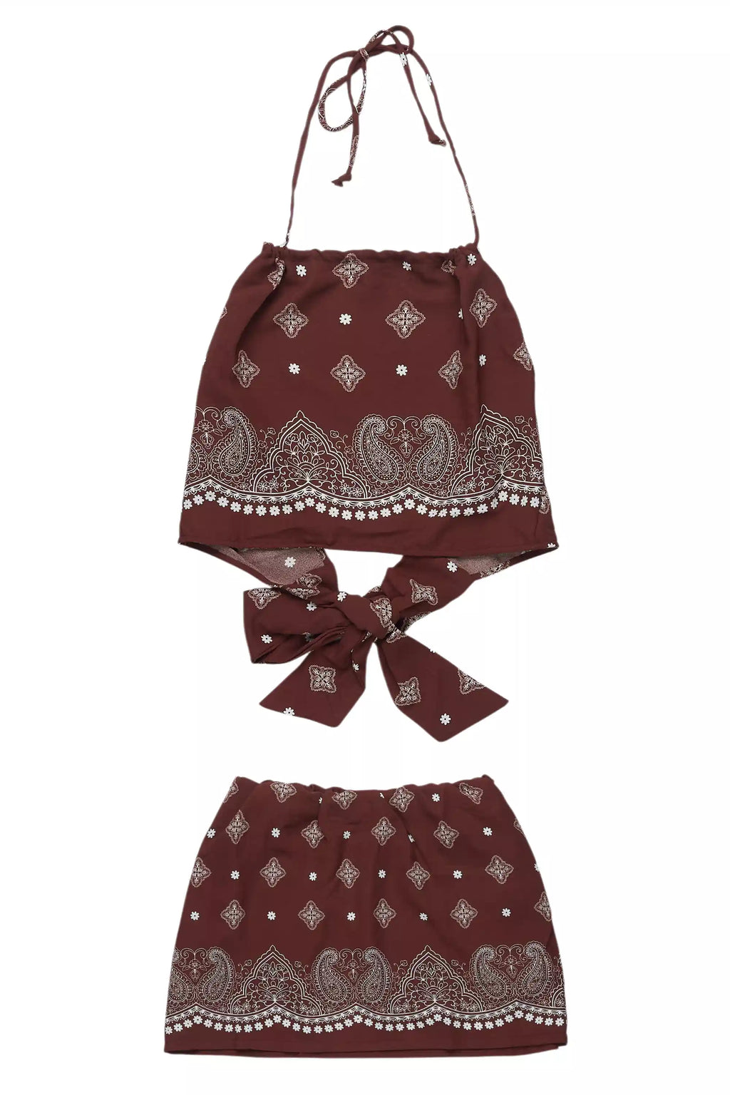 Jakarri Brown Skirt Set