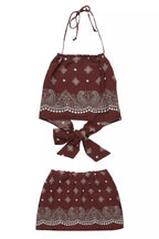 Jakarri Brown Skirt Set