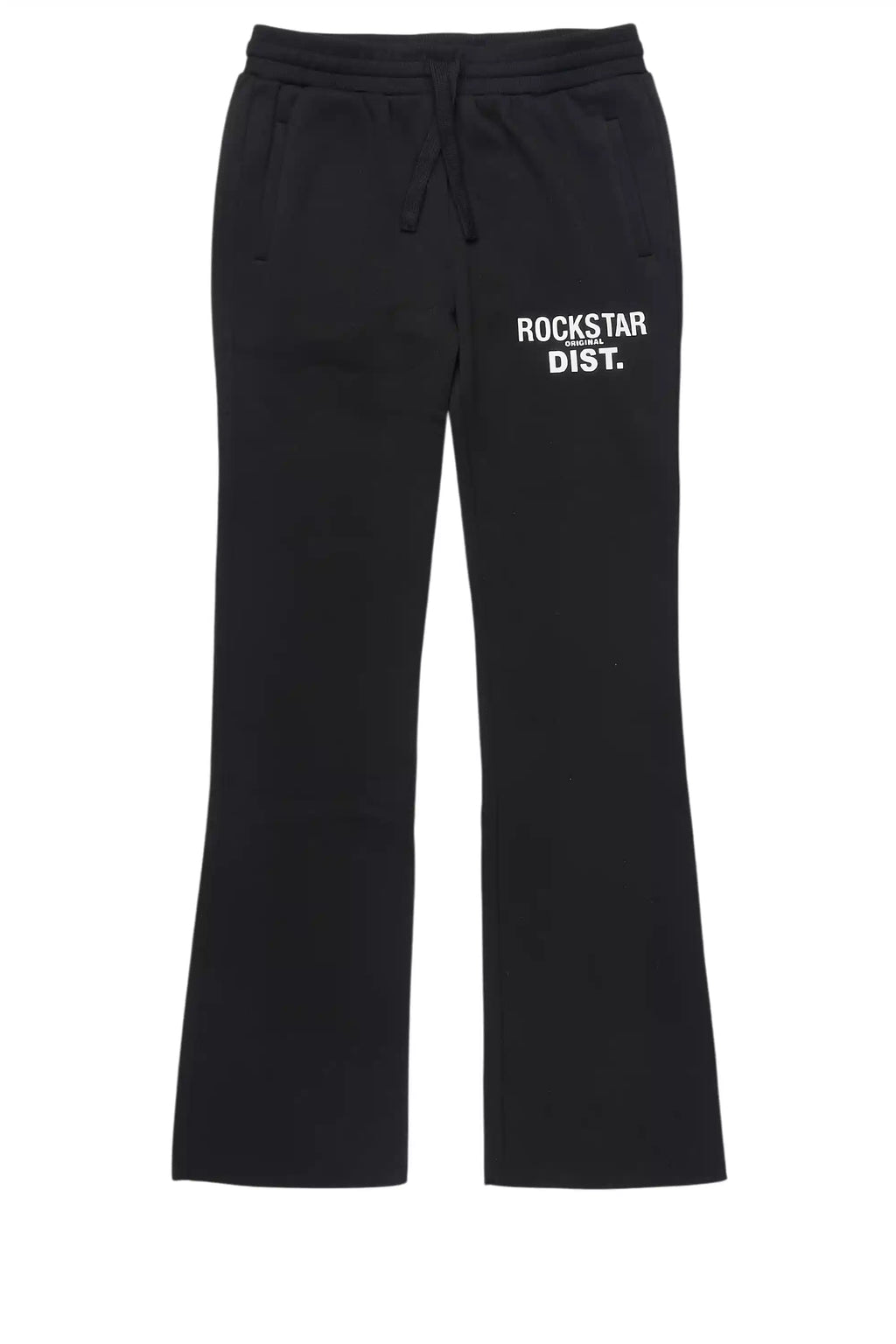 Girls Juliana Black Stacked Flare Pant