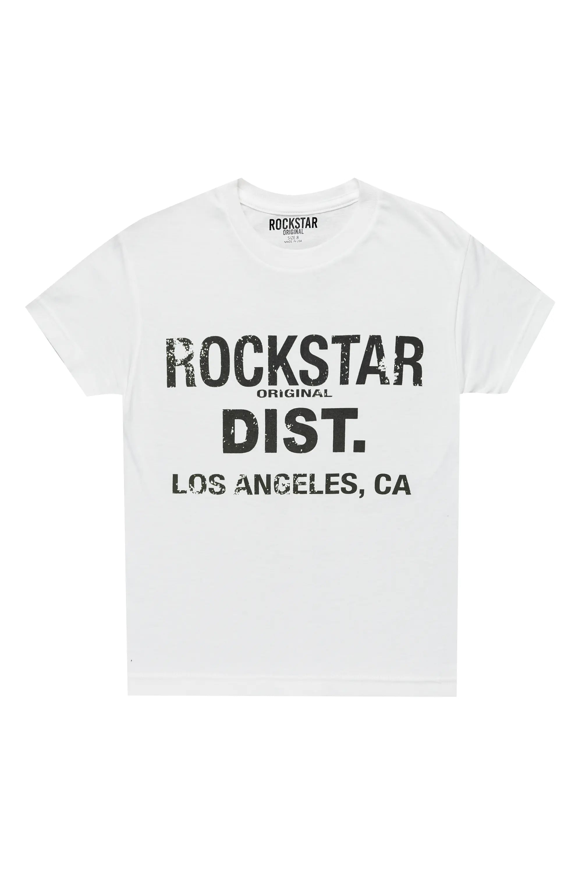 Boys Koen White/Black Graphic T-Shirt