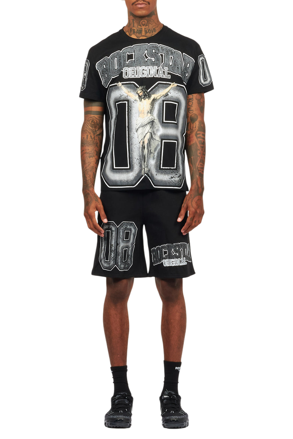 Fields Black/Grey T-Shirt Short Set