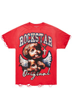 Jovala Red Oversized T-Shirt