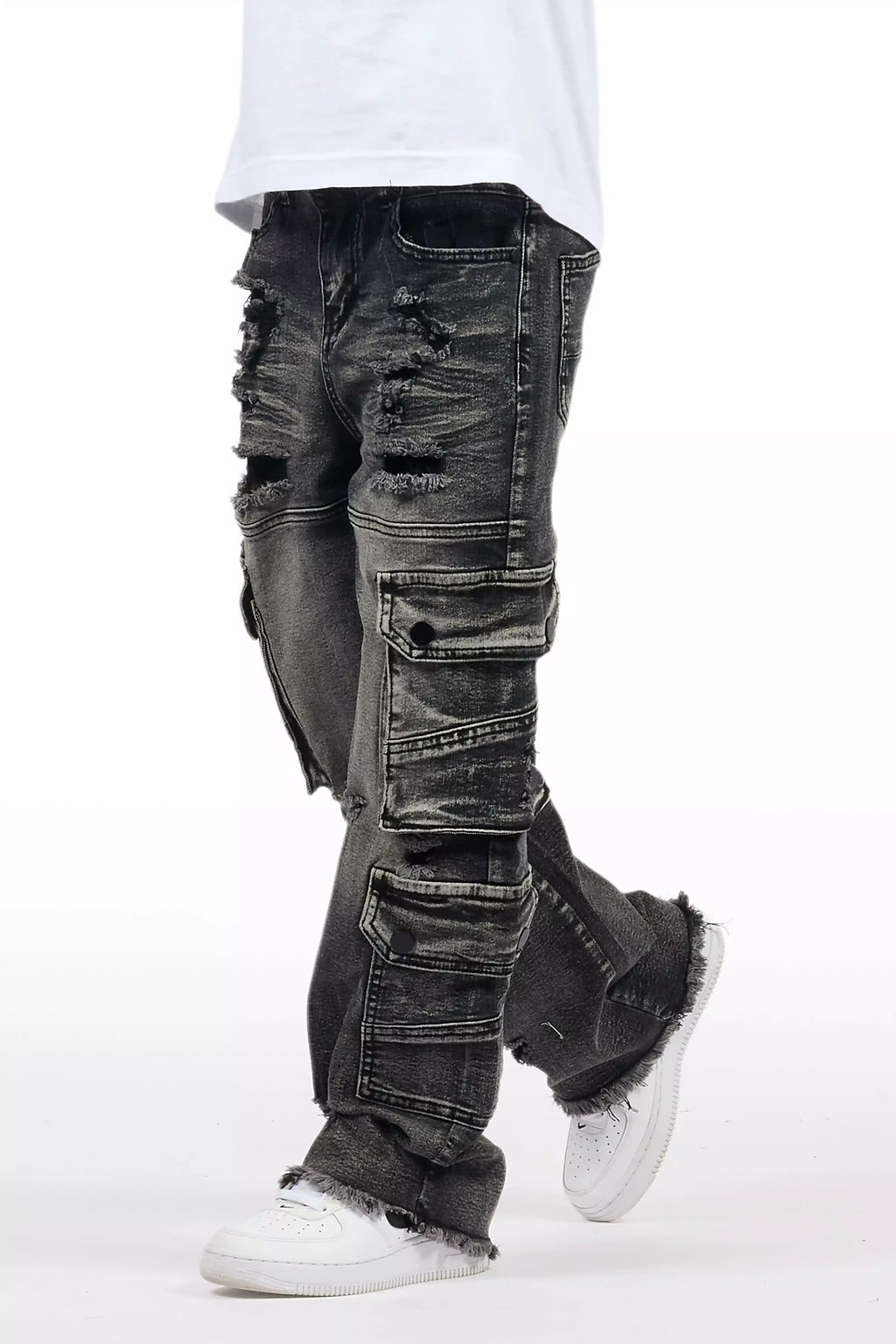 Boys Keylor Black Baggy Fit Jean