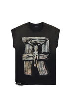 Netto Black Graphic Muscle T-Shirt