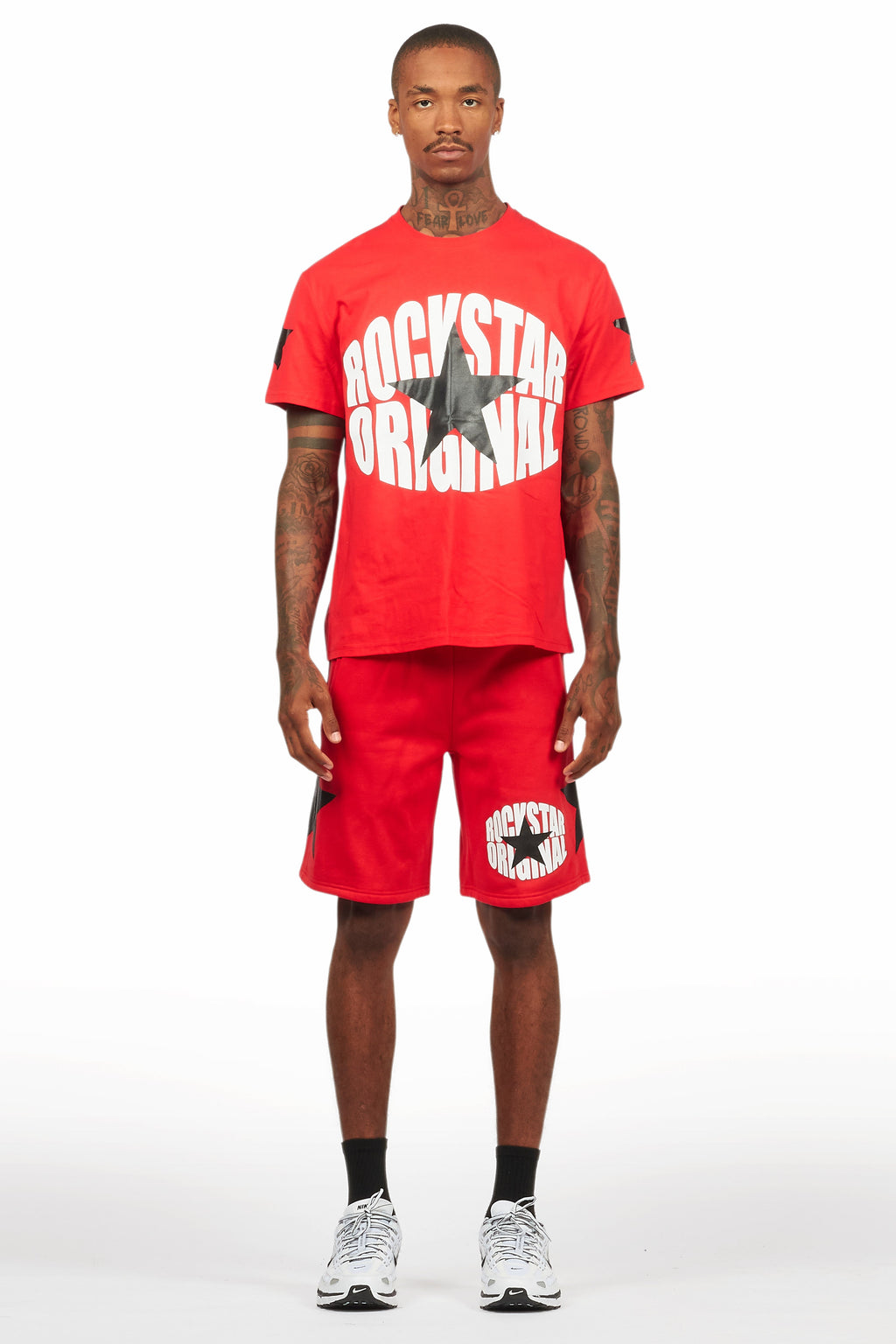 States Red/White Short Set