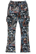 Dalai Multi Stacked Tapestry Flare Jean