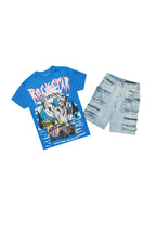 Kip Royal T-Shirt/Denim Short Set