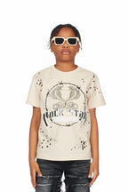 Boys Logan Beige Graphic T-Shirt