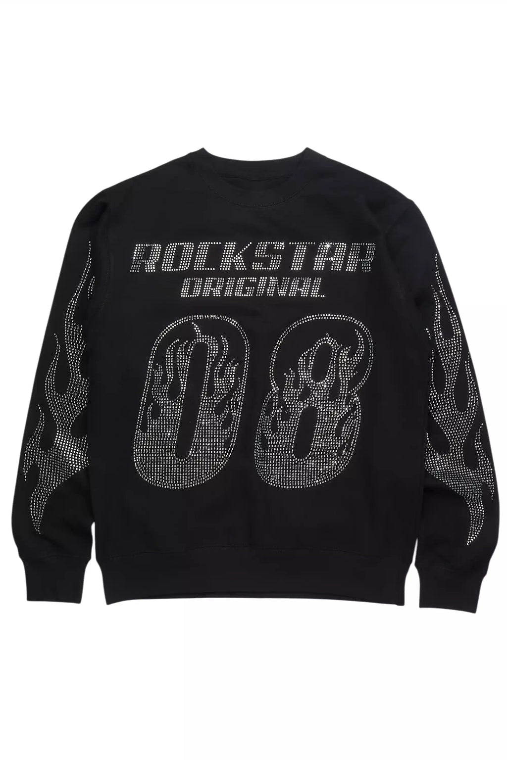 Markisha Black Rhinestone Crewneck Sweatshirt