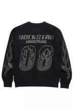 Markisha Black Rhinestone Crewneck Sweatshirt