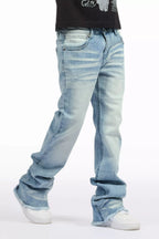 Boys Dag Dark Blue Stacked Flare Jean