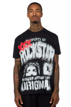 Kyo Black Oversized Graphic T-Shirt