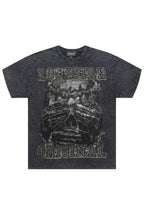 Move In Silence Black/Grey Graphic Rhinestone T-Shirt