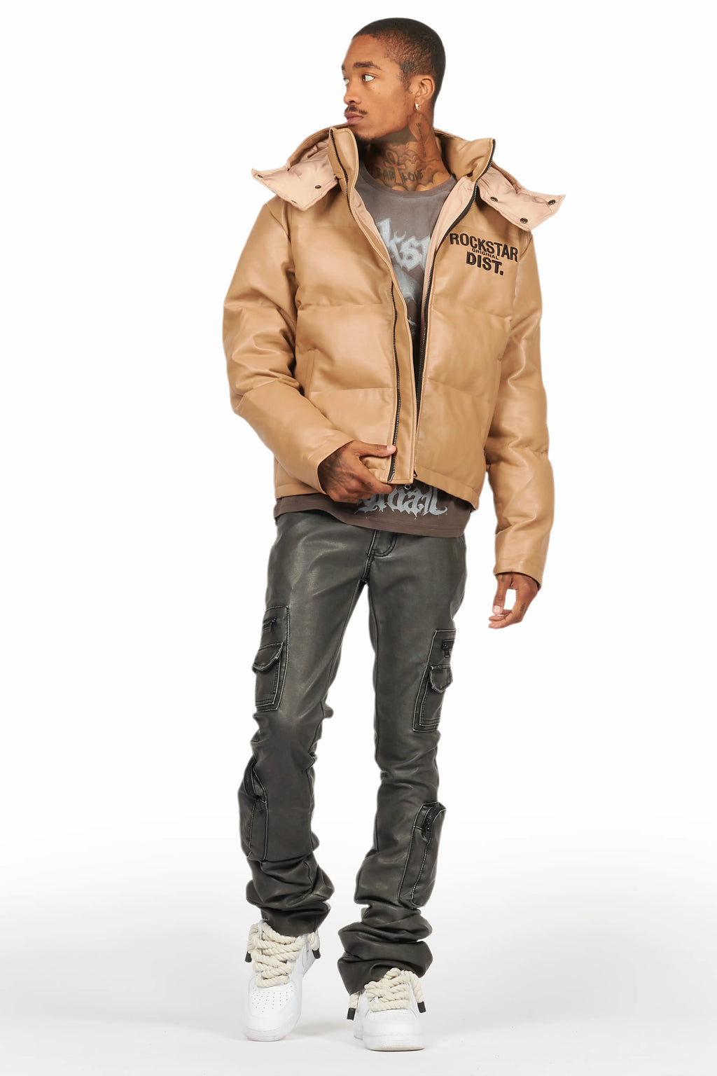 Kensen Beige Puffer Jacket