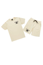 Lake Beige Graphic T-Shirt/Short Set