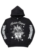 Mermaid Black Graphic Hoodie