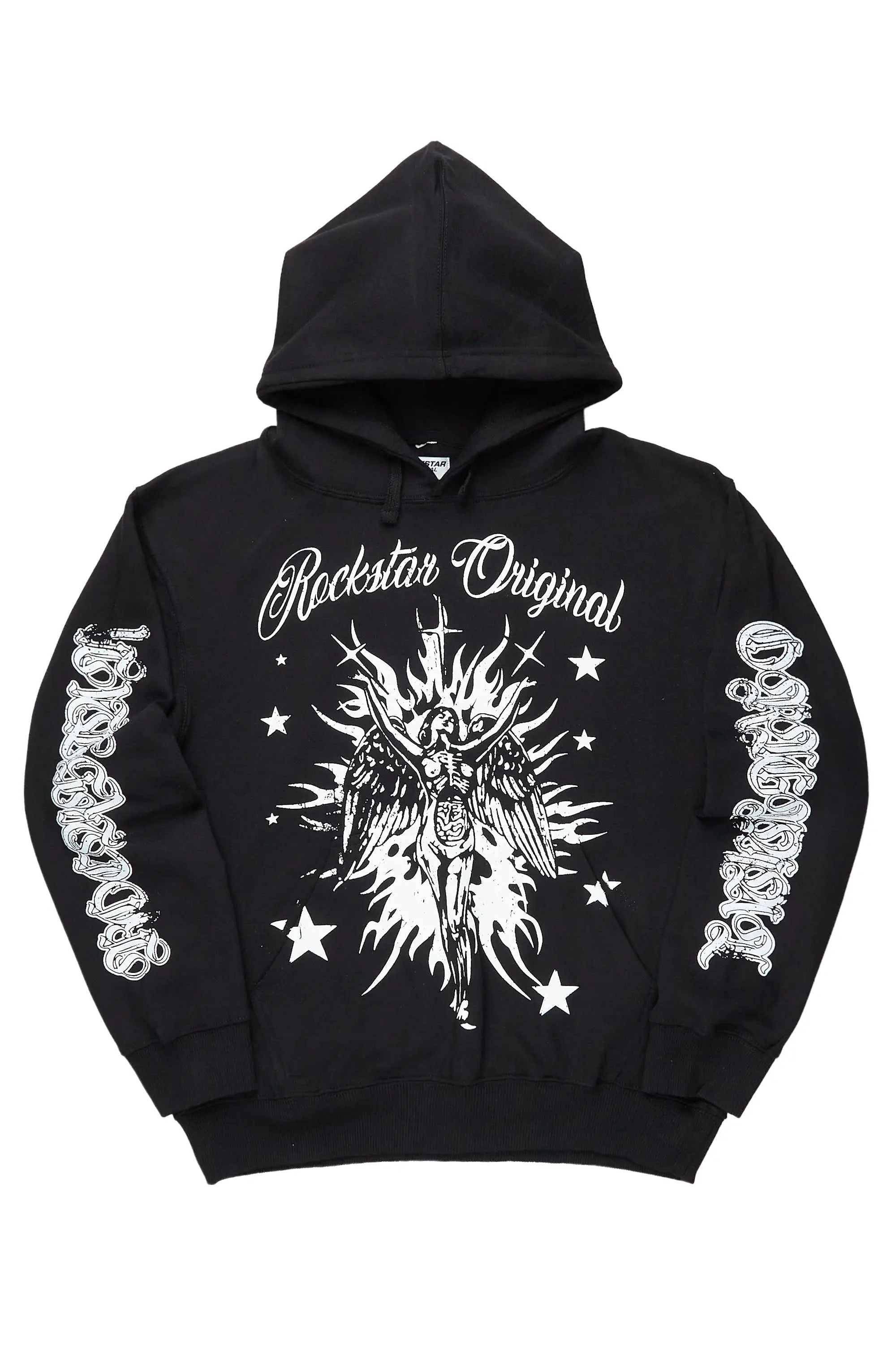 Mermaid Black Graphic Hoodie