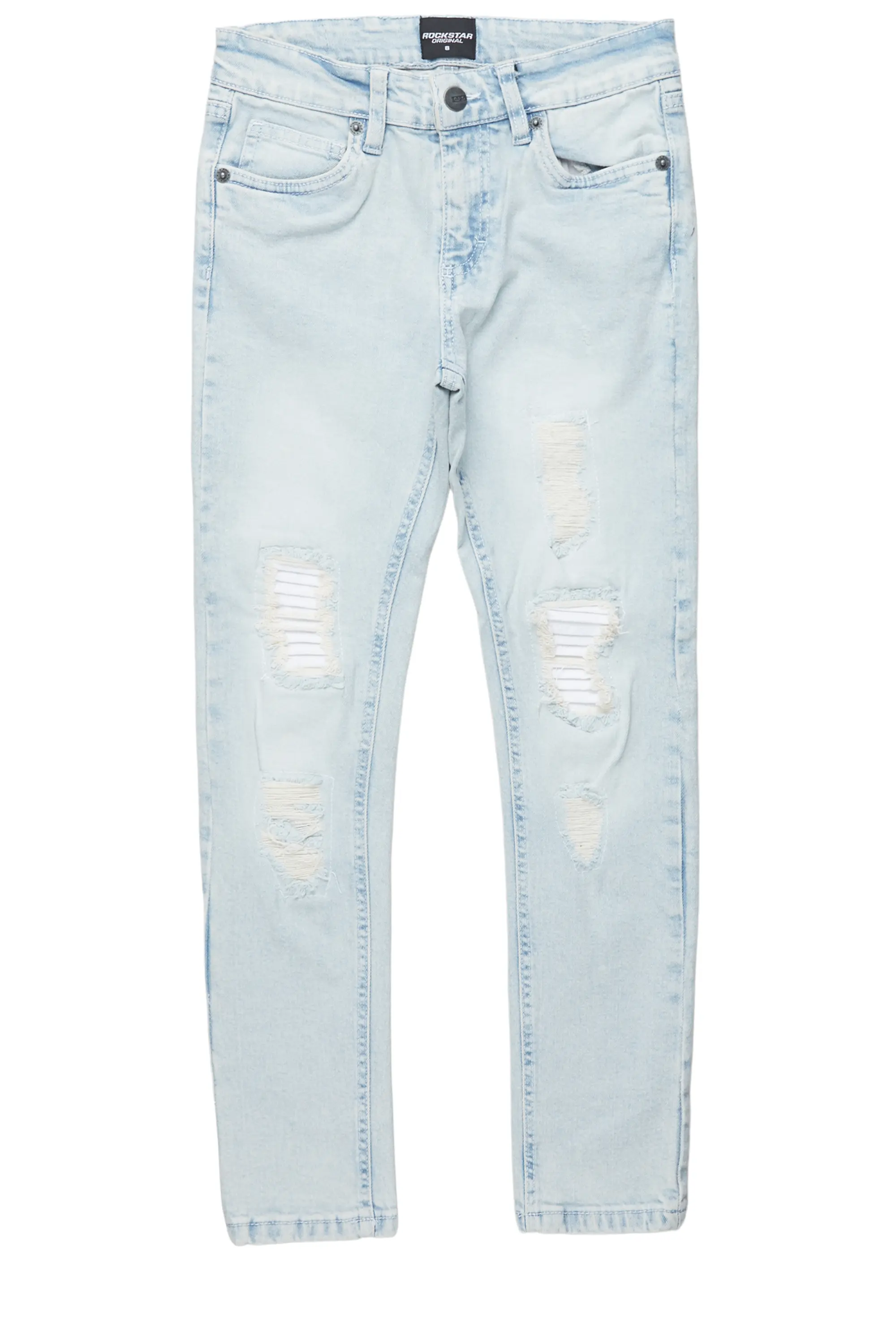 Girls Hadia Blue Ripped Skinny Jean