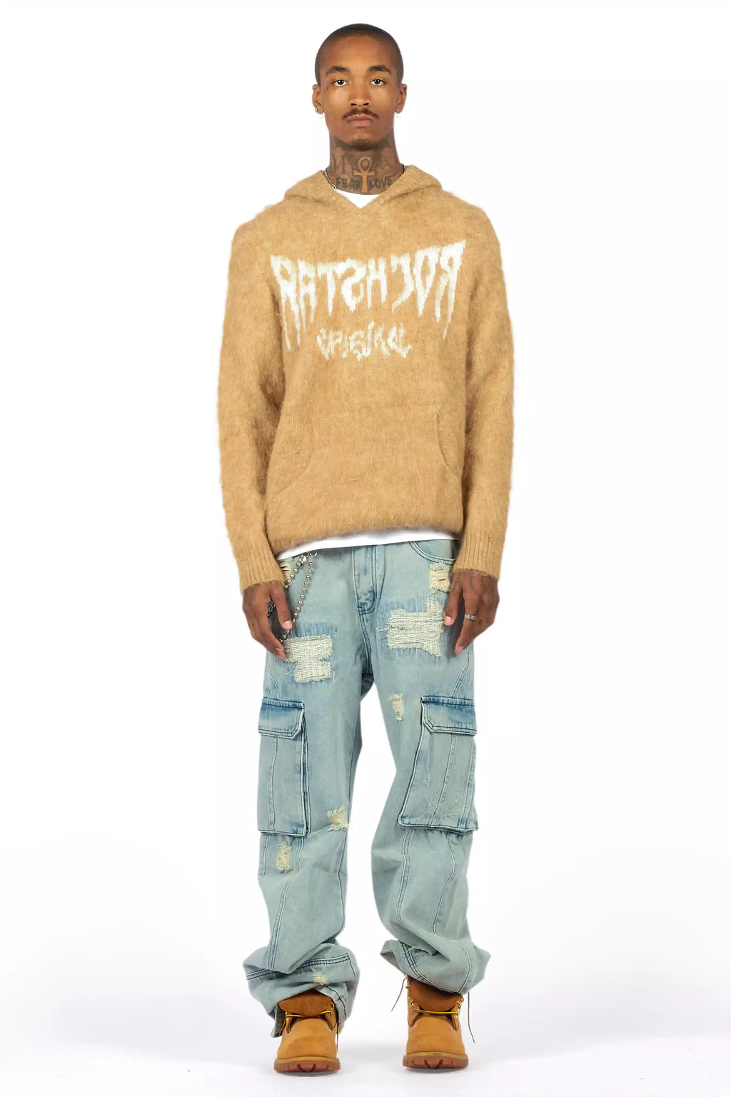 Nand Light Blue Baggy Cargo Jean