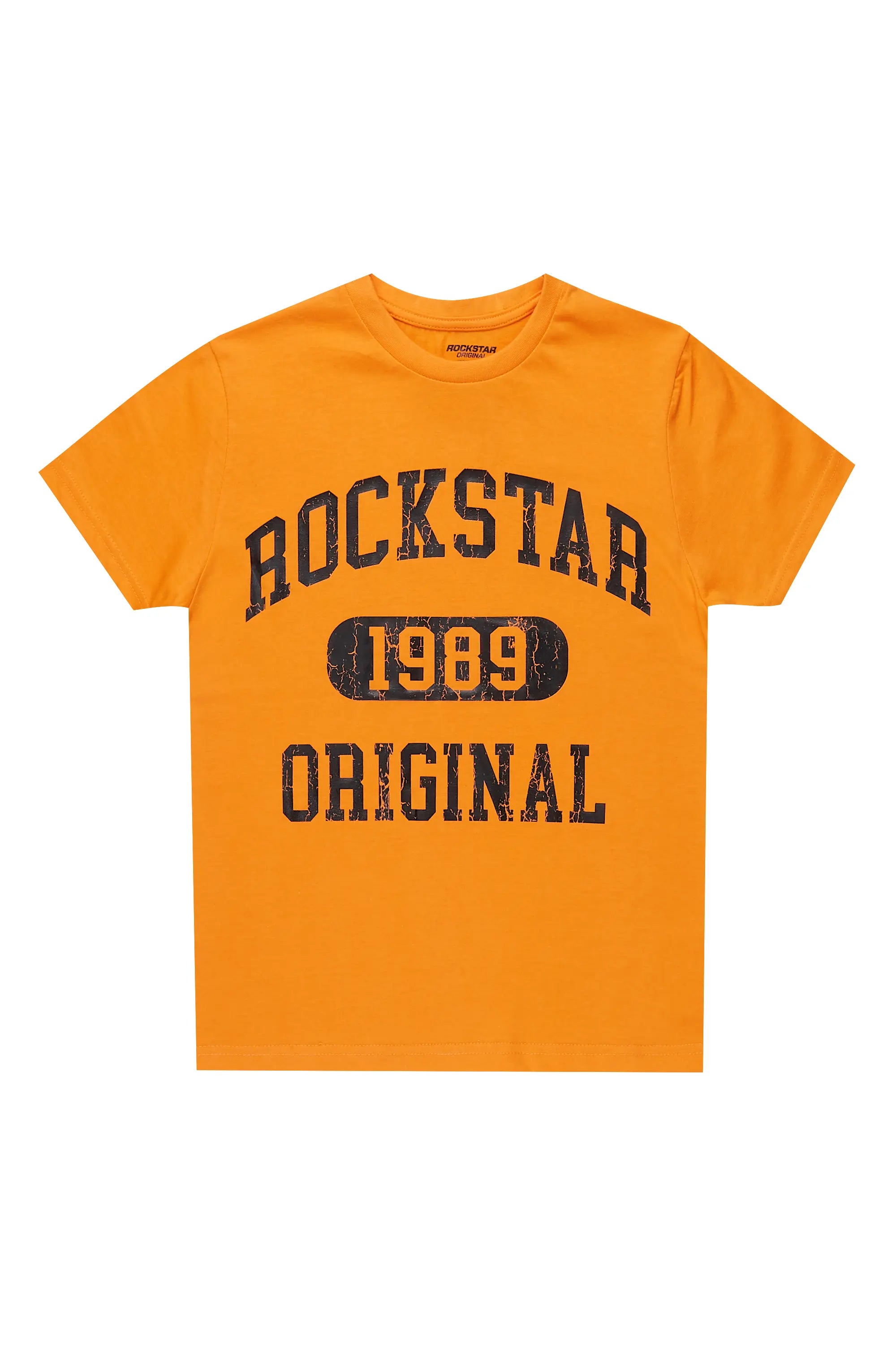 Boys Members Orange Graphic T-Shirt
