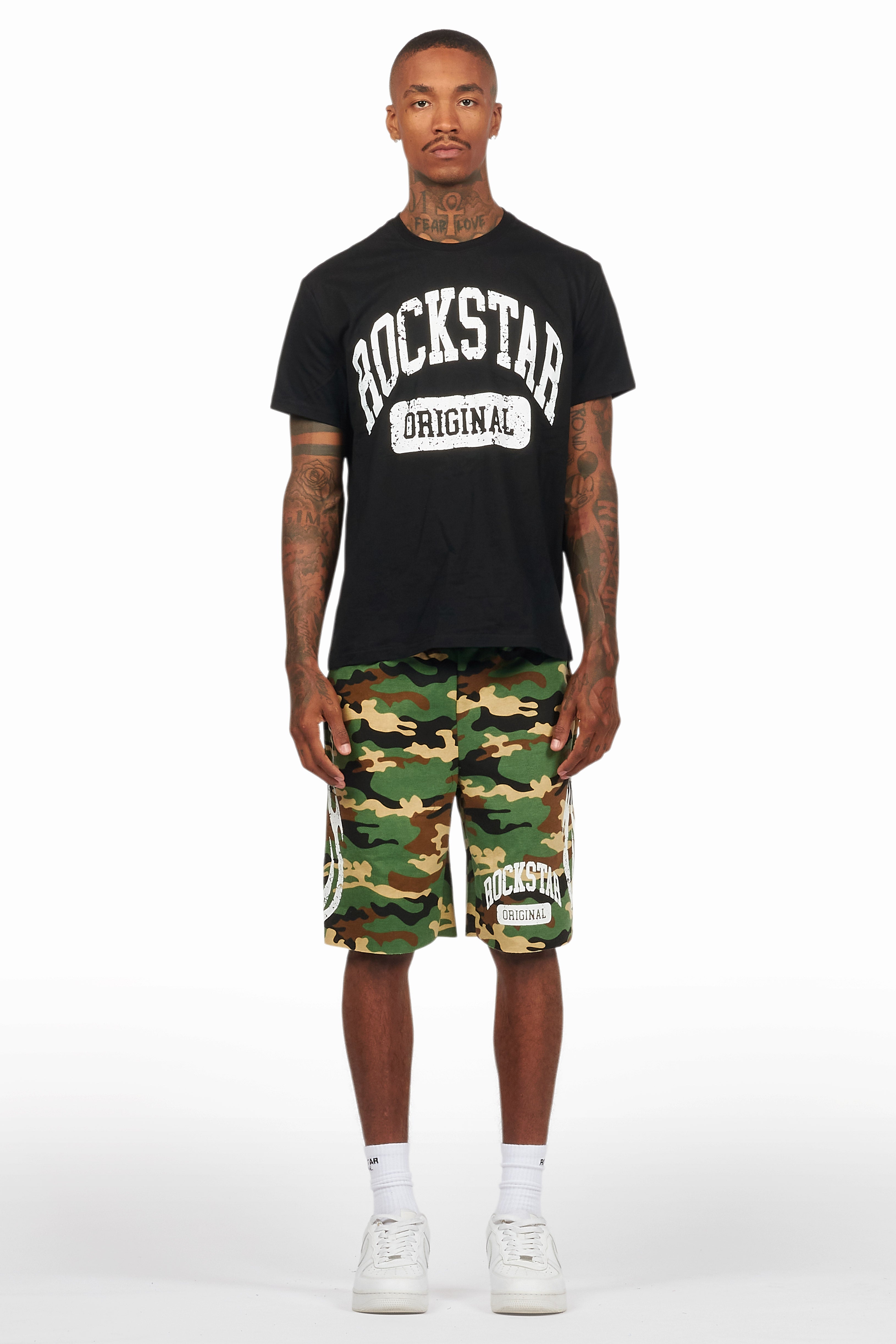 Members Black/Camo T-Shirt/Short Set