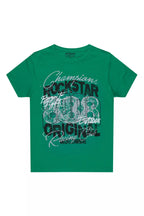 Boys Kairen Green/Black Graphic T-Shirt