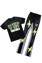 Darko Black T-Shirt/Stacked Flare Track Set