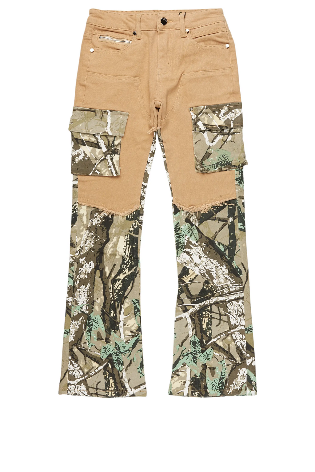 Boys Denka Beige Stacked Fit Jean