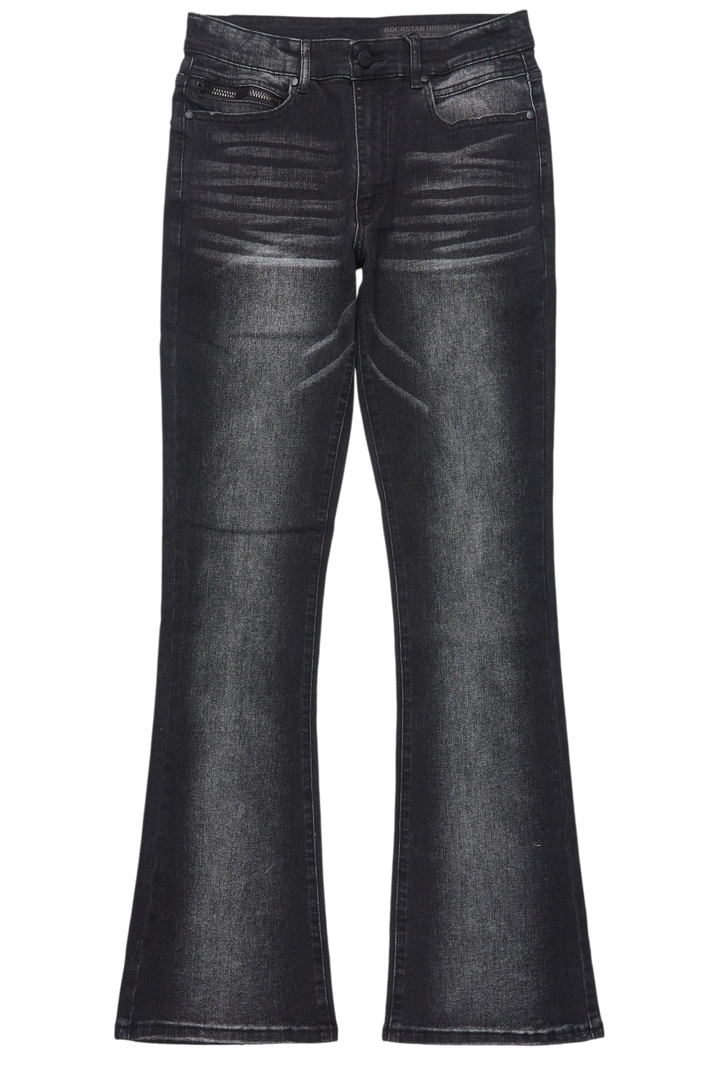 Drick Dark Grey Regular Fit Flare Jean