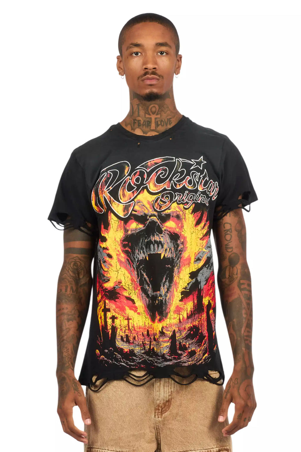 Flamer Black Graphic T-Shirt