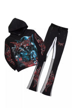 Rix Black/Multi Hoodie/Super Stacked Track Set