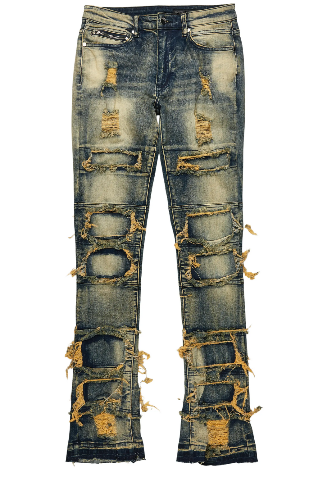 Vasco Tint Dark Wash Blue Stacked Flare Jean