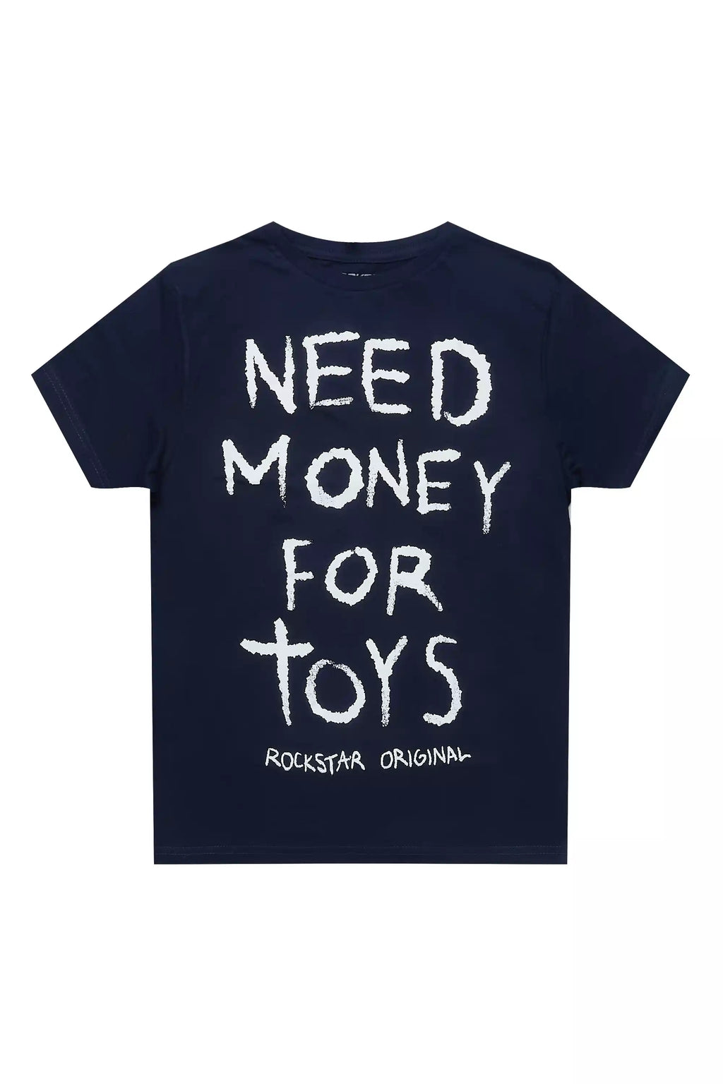 Boys M4Toys Navy/White Graphic T-Shirt