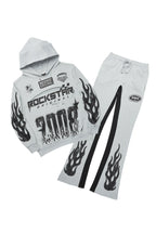 Amos Heather Grey Hoodie/Baggy Track Pant Set