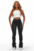 Wynter Black Super Stacked Jean