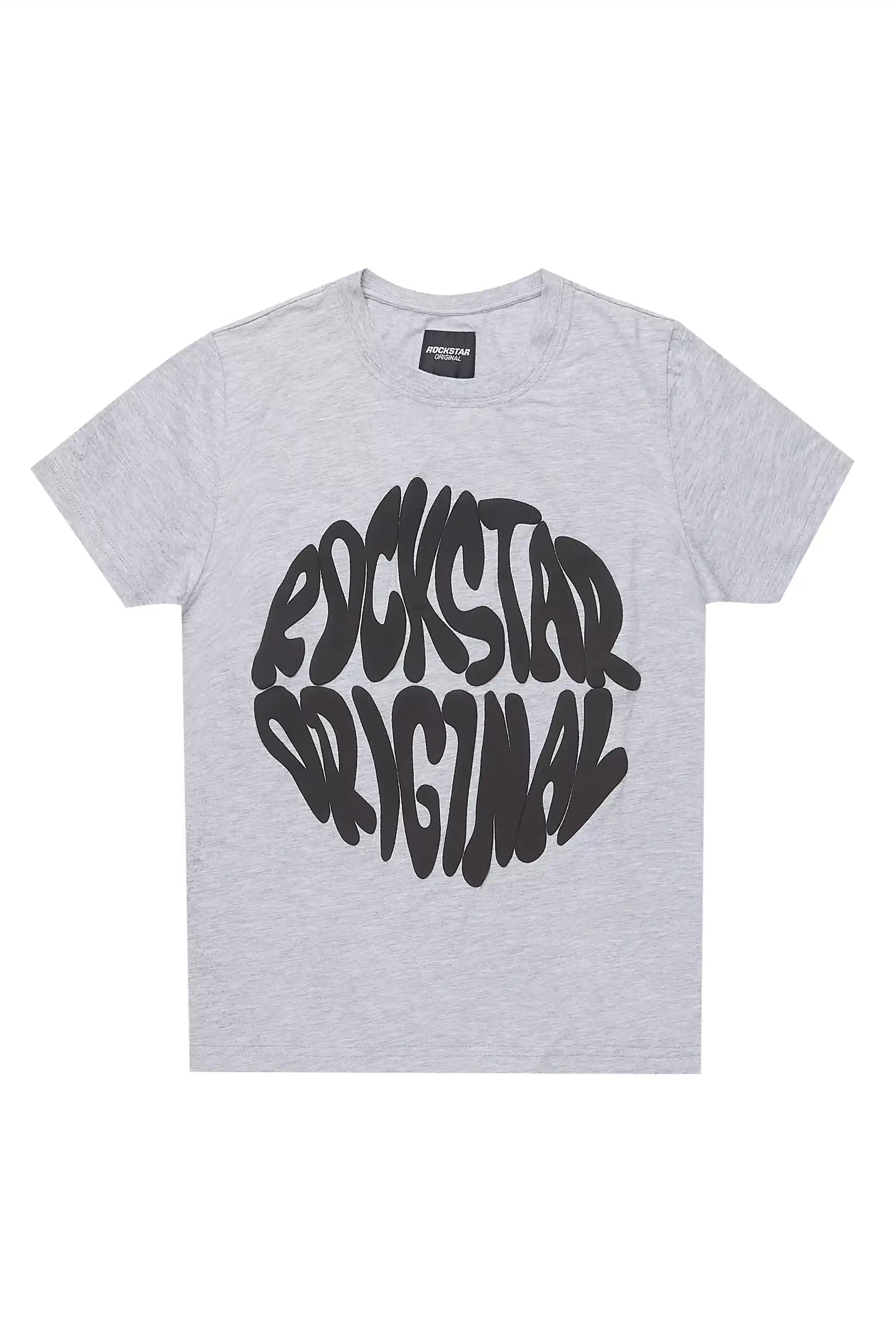 Boys Thierry Grey/Black Graphic T-Shirt