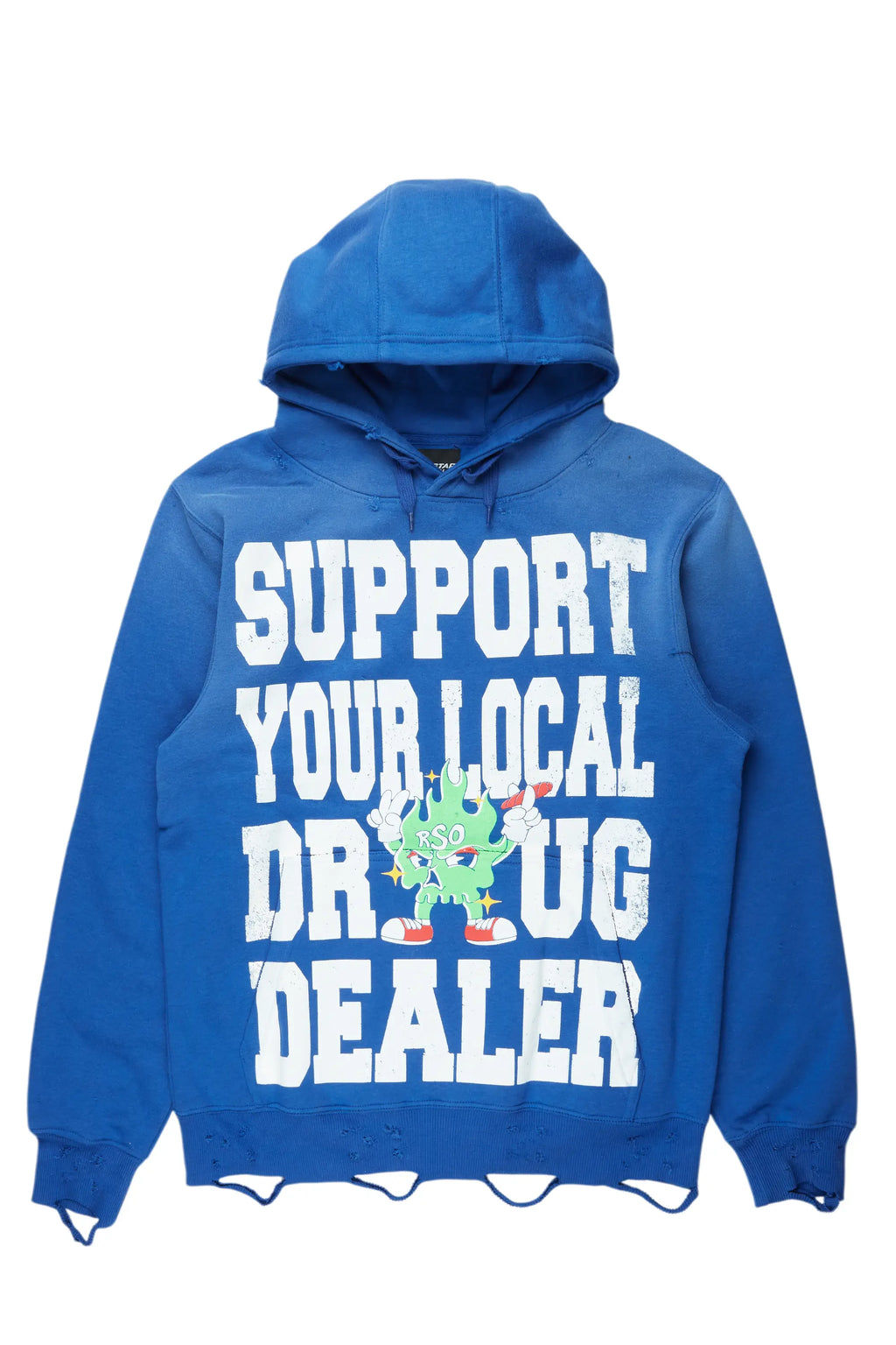 Mareona Royal Blue Oversized Hoodie