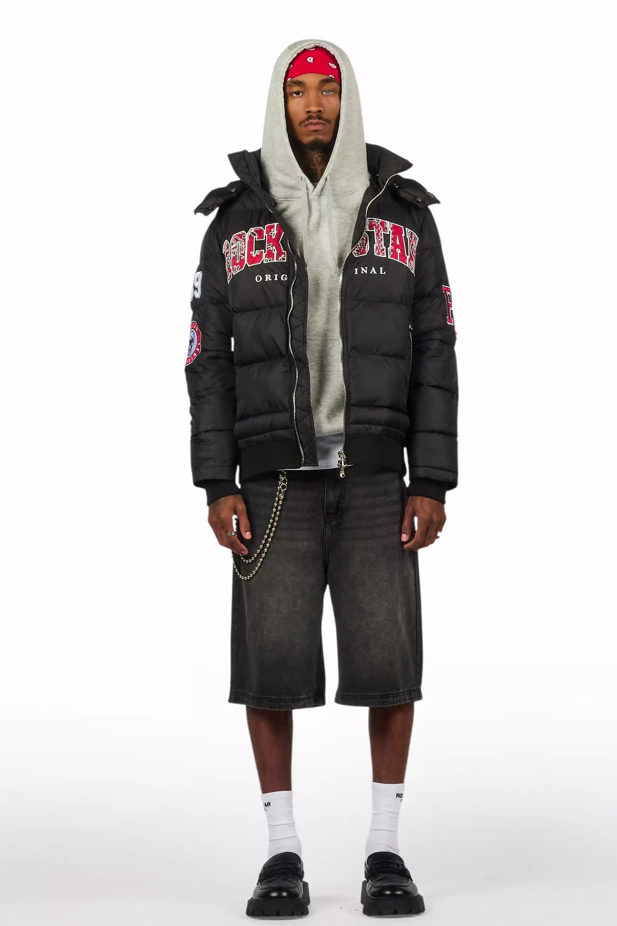 Bronx Black Heavy Puffer Jacket