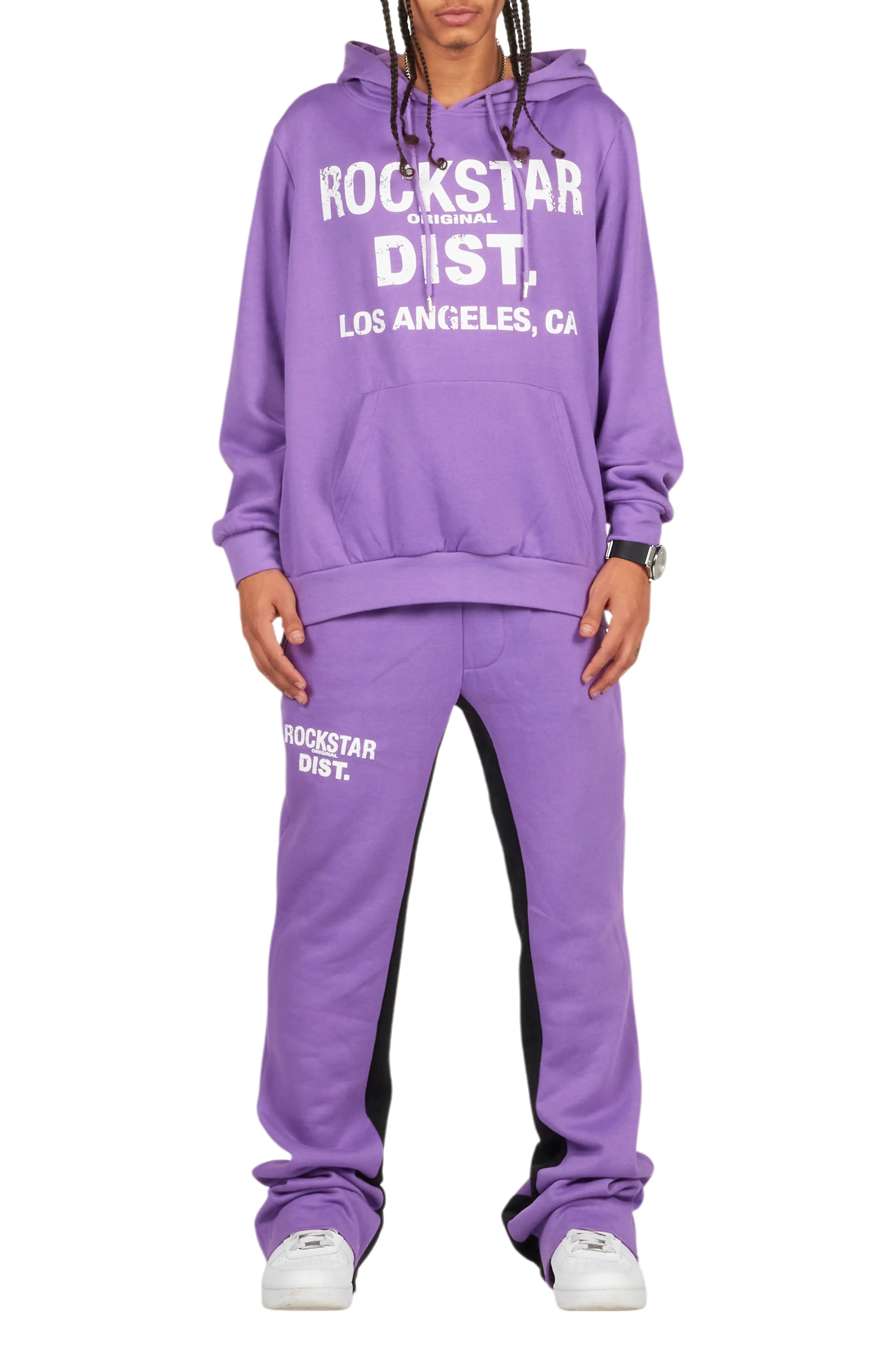 Lake Purple Hoodie/Baggy Track Pant Set
