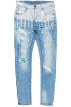 Dakari Light Blue Foil Slim Fit Jean