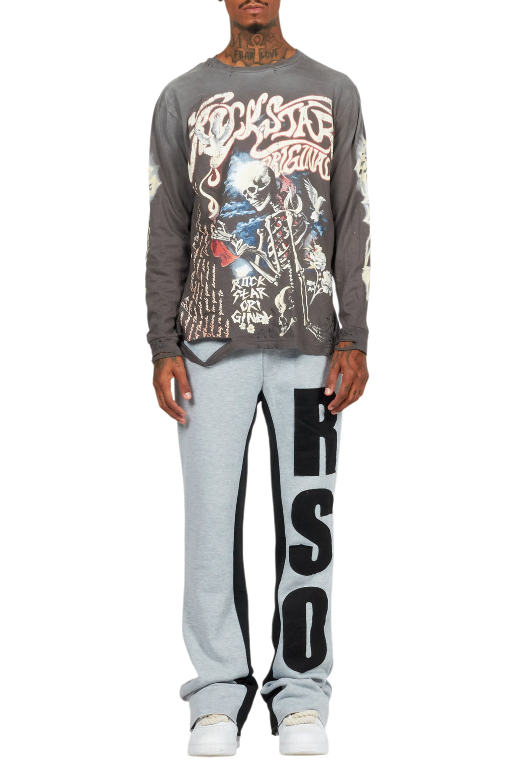 Danby Charcoal Long Sleeve Graphic T-Shirt