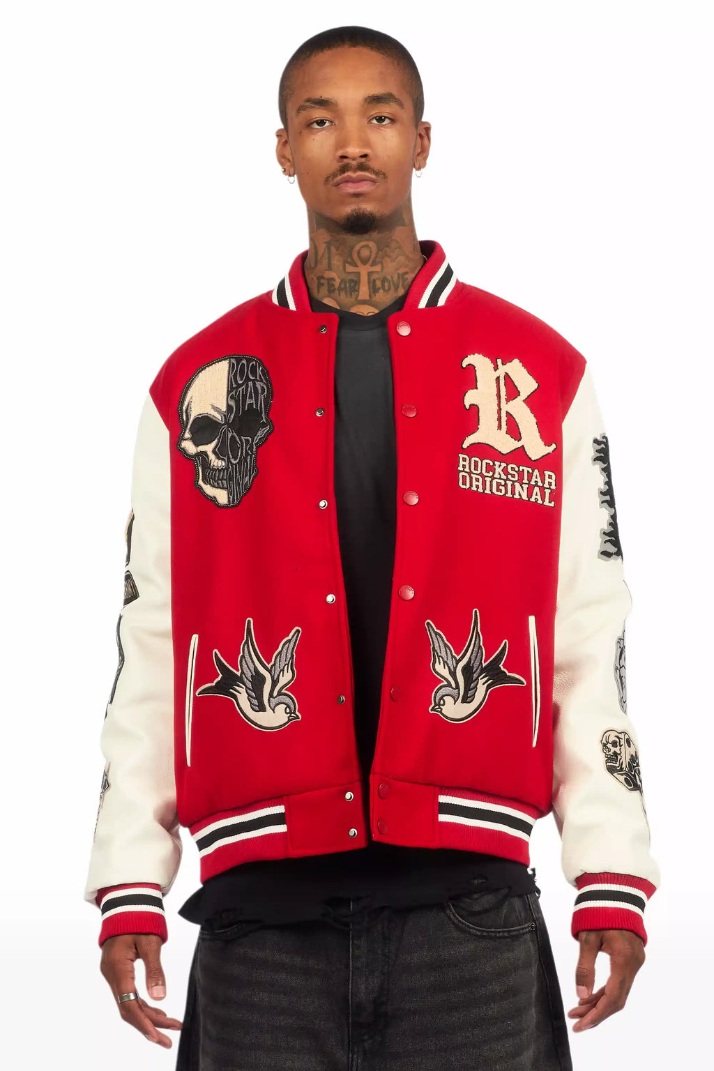 Vidar Red Varsity Jacket